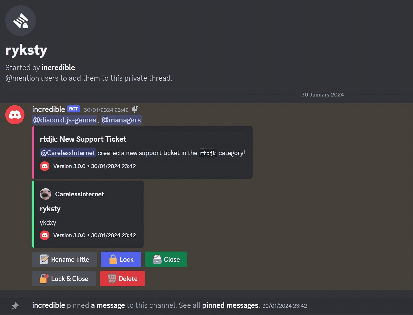Bild på en ny trådstödbiljett.